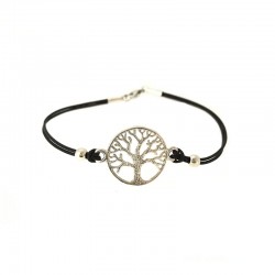 PULSERA ÁRBOL DE LA VIDA CON CUERO