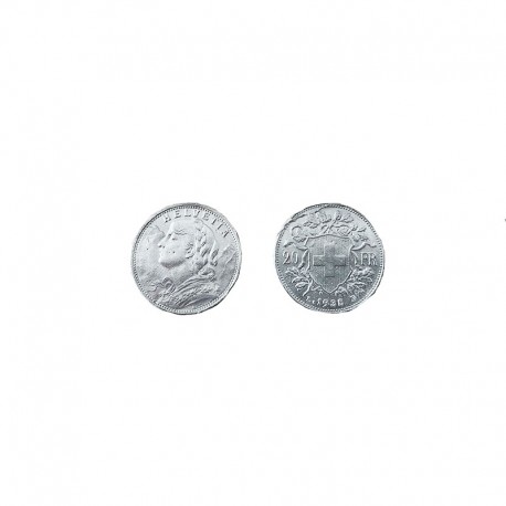MONEDA SUIZA 20 FRANCOS